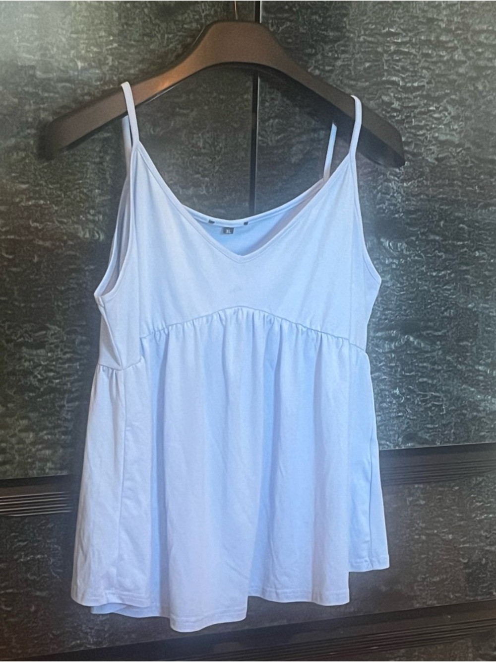 Baby Blue V-Neck Babydoll Camisole